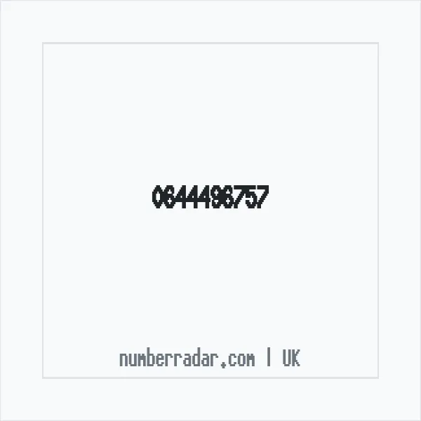 Reverse number check for +44 644496757 — who called me?