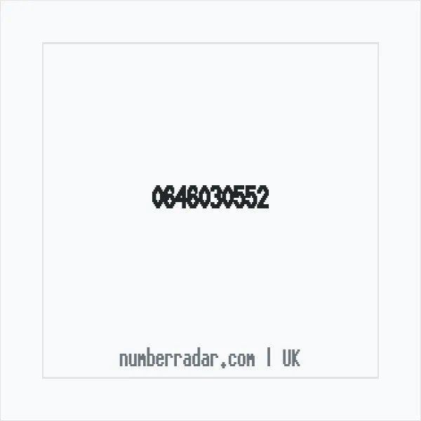 Reverse number check for +44 646030552 — who called me?