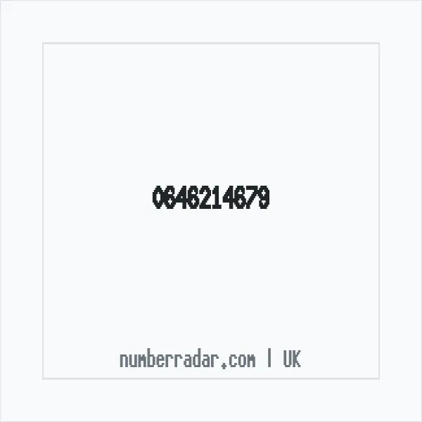 Reverse number check for +44 646214679 — who called me?