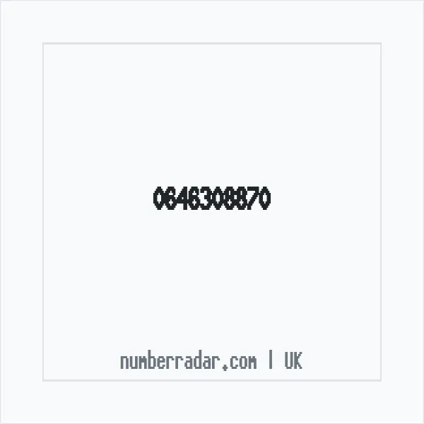 Reverse number check for +44 646308870 — who called me?