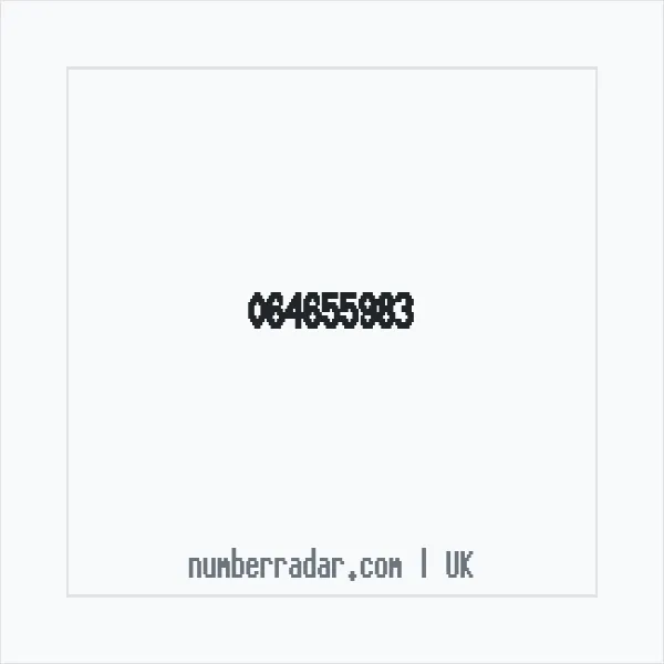 Reverse number check for +44 64655983 — who called me?