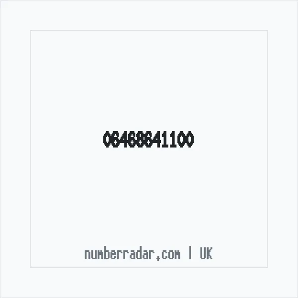 Reverse number check for +44 (6468) 641-100 — who called me?