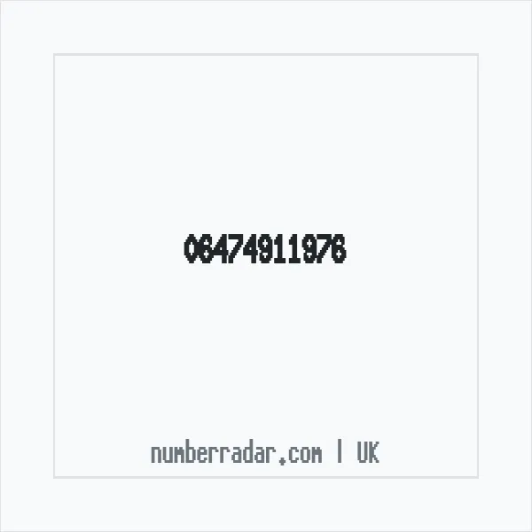 Reverse number check for +44 (6474) 911-976 — who called me?