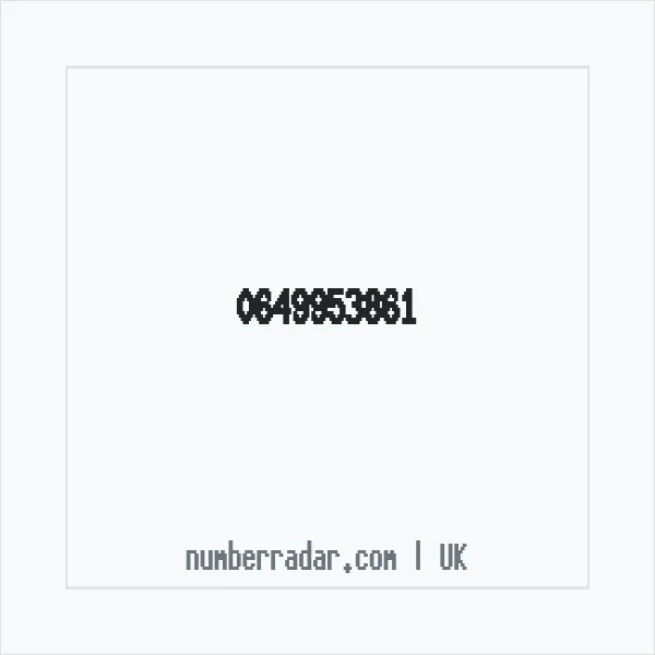 Reverse number check for +44 649953861 — who called me?