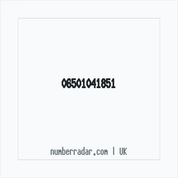 Reverse number check for +44 (6501) 041-851 — who called me?
