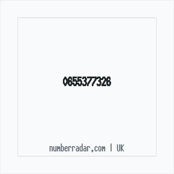 Reverse number check for +44 655377326 — who called me?