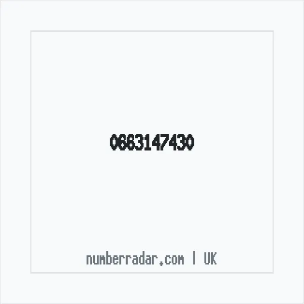 Reverse number check for +44 663147430 — who called me?