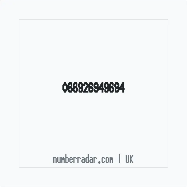 Reverse number check for +44 (6692) 694-969 — who called me?