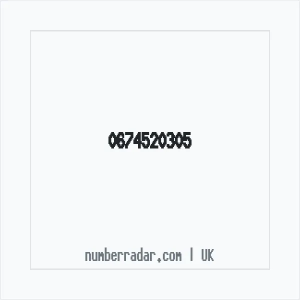 Reverse number check for +44 674520305 — who called me?