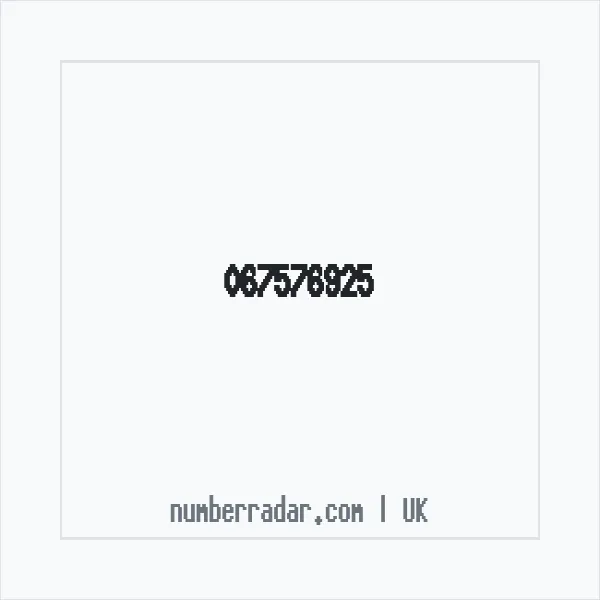 Reverse number check for +44 67576925 — who called me?