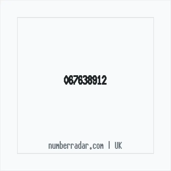 Reverse number check for +44 67638912 — who called me?