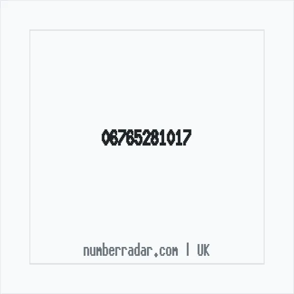 Reverse number check for +44 (6765) 281-017 — who called me?