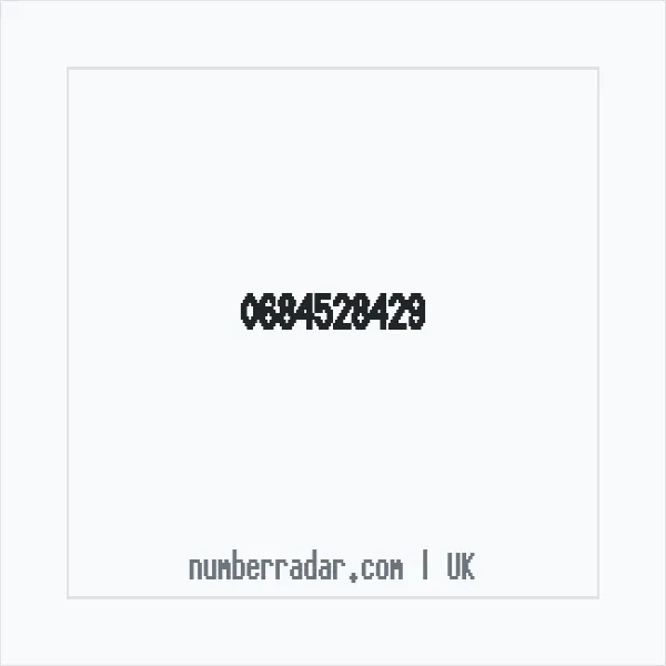 Reverse number check for +44 684528429 — who called me?