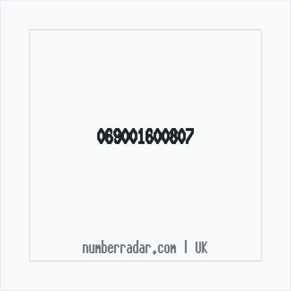 Reverse number check for +44 (6900) 160-080 — who called me?