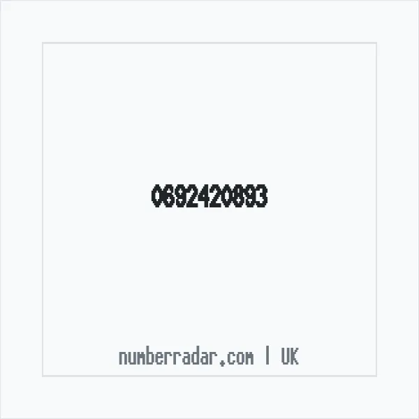 Reverse number check for +44 692420893 — who called me?