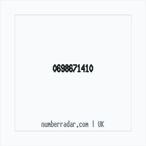 Reverse number check for +44 698671410 — who called me?