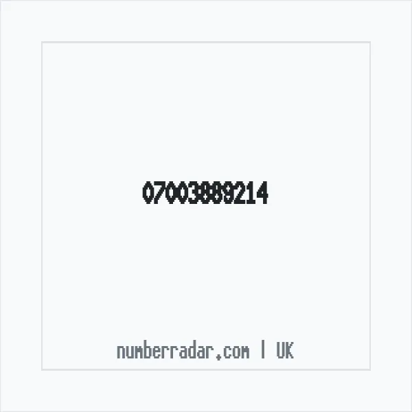 Reverse number check for +44 7003 889214 — who called me?