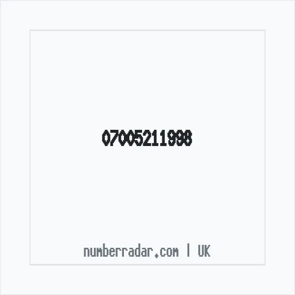 Reverse number check for +44 7005 211998 — who called me?
