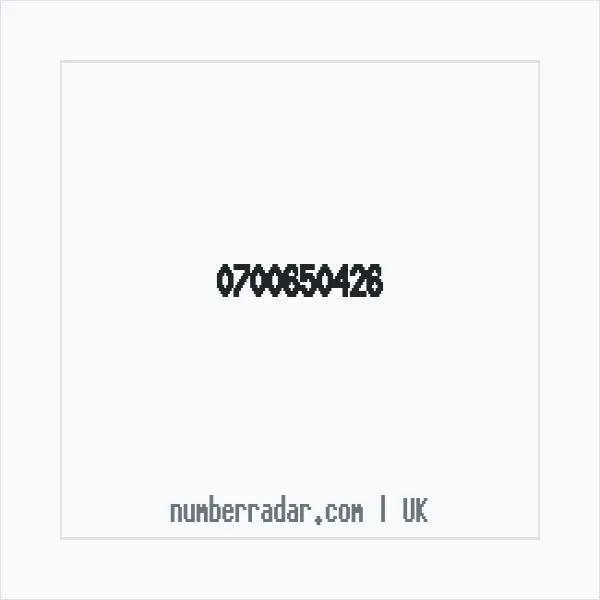 Reverse number check for +44 700650426 — who called me?