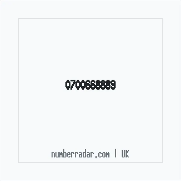 Reverse number check for +44 700668889 — who called me?