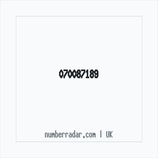 Reverse number check for +44 70087189 — who called me?