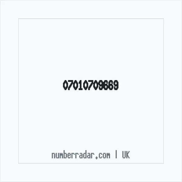 Reverse number check for +44 7010 709669 — who called me?
