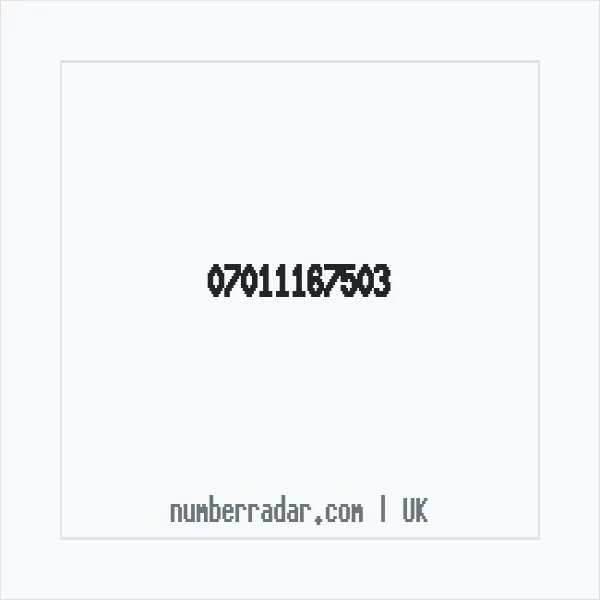 Reverse number check for +44 7011 167503 — who called me?