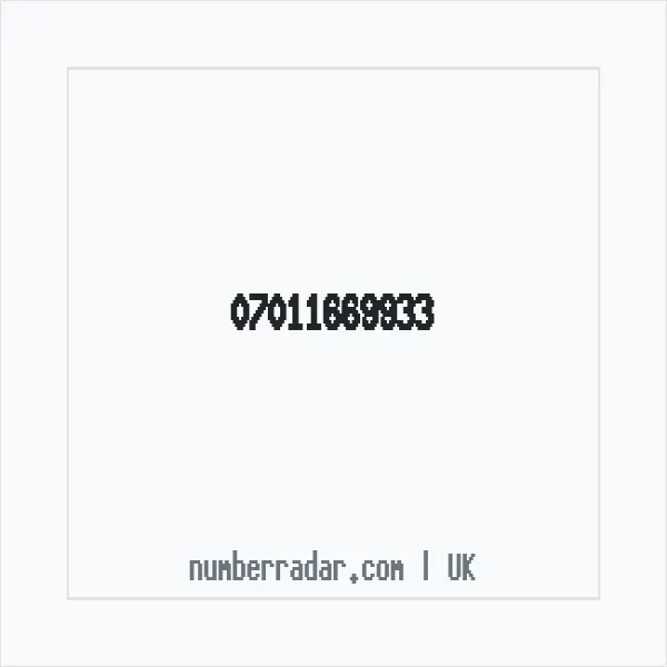 Reverse number check for +44 7011 669933 — who called me?