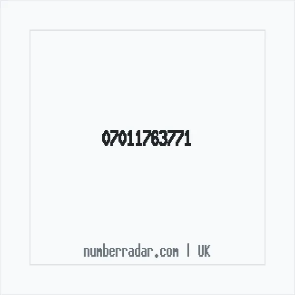 Reverse number check for +44 7011 763771 — who called me?
