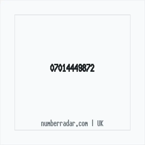 Reverse number check for +44 7014 449872 — who called me?