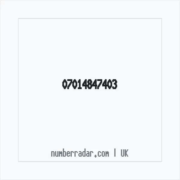 Reverse number check for +44 7014 847403 — who called me?