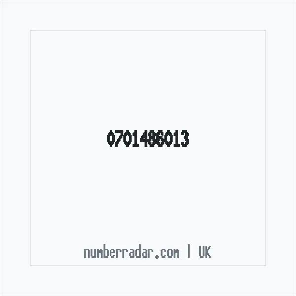 Reverse number check for +44 701486013 — who called me?