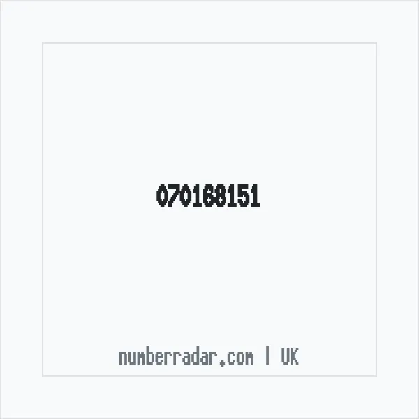 Reverse number check for +44 70168151 — who called me?