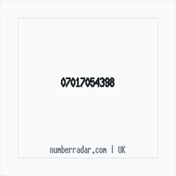 Reverse number check for +44 7017 054398 — who called me?