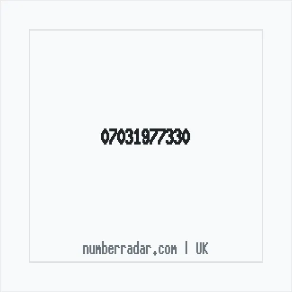 Reverse number check for +44 7031 977330 — who called me?