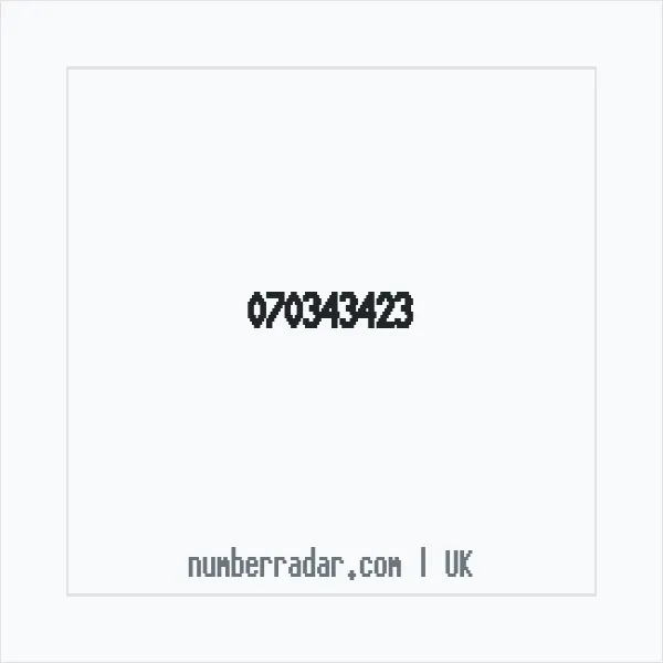 Reverse number check for +44 70343423 — who called me?