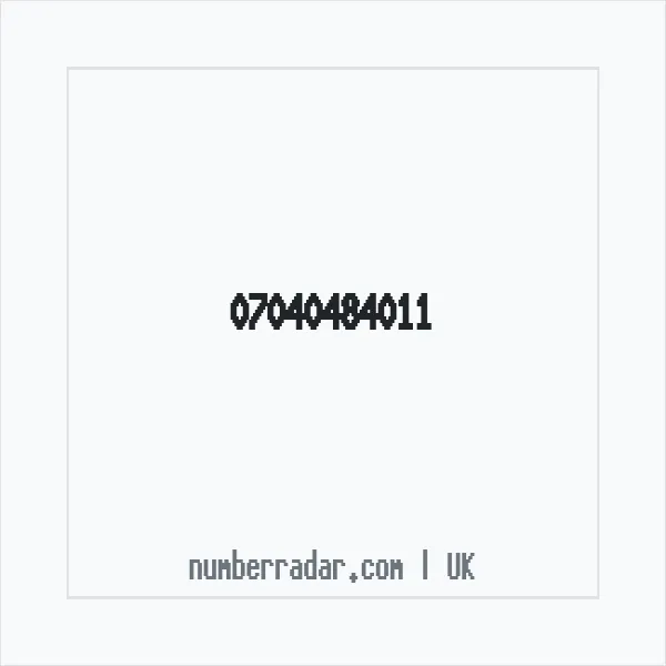 Reverse number check for +44 7040 484011 — who called me?