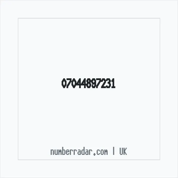 Reverse number check for +44 7044 897231 — who called me?