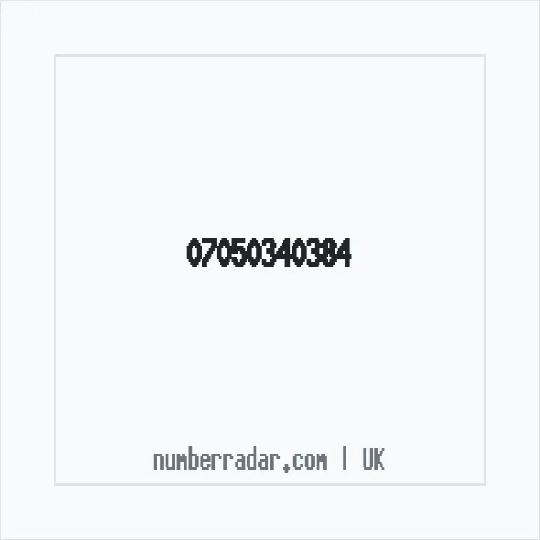 Reverse number check for +44 7050 340384 — who called me?