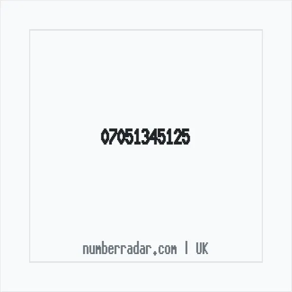 Reverse number check for +44 7051 345125 — who called me?