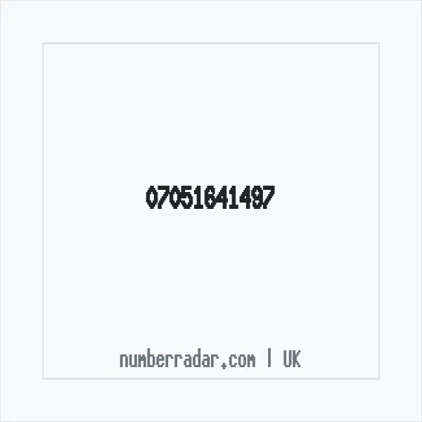 Reverse number check for +44 7051 641497 — who called me?