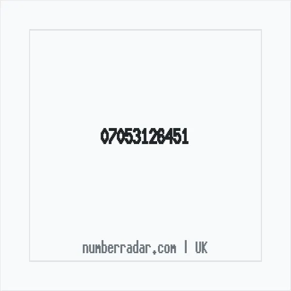 Reverse number check for +44 7053 126451 — who called me?