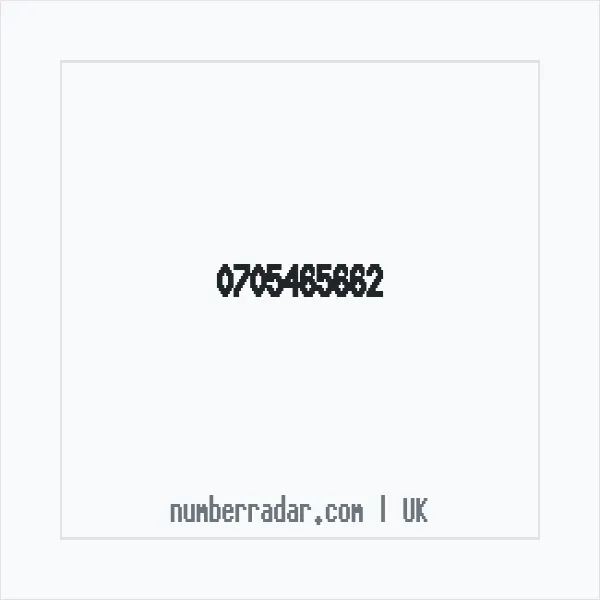 Reverse number check for +44 705465662 — who called me?