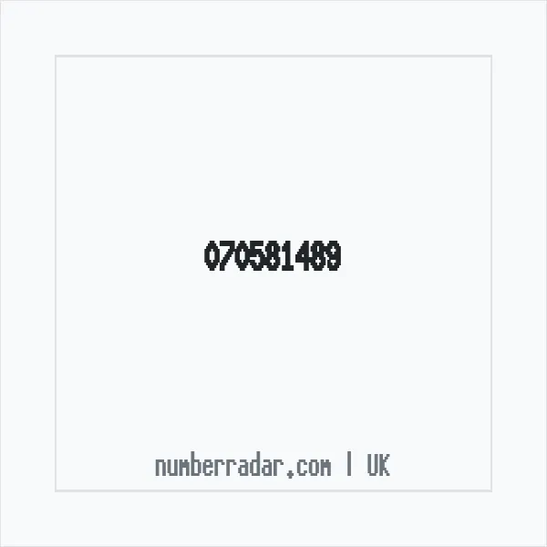 Reverse number check for +44 70581489 — who called me?