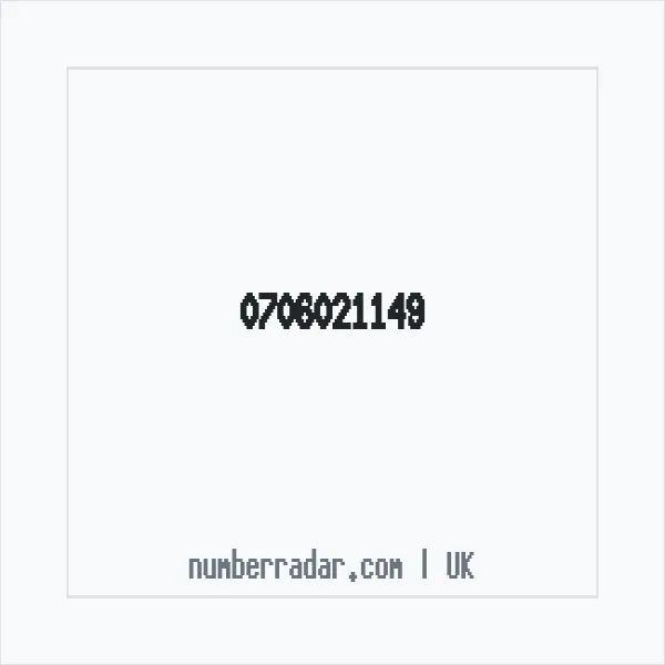 Reverse number check for +44 706021149 — who called me?