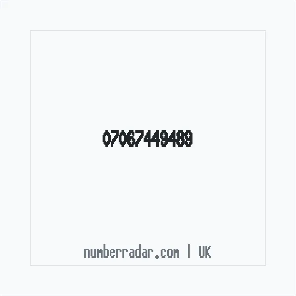 Reverse number check for +44 7067 449489 — who called me?