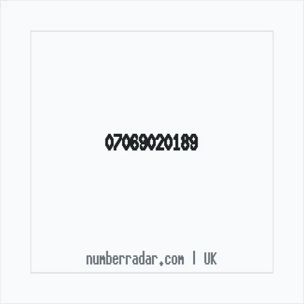 Reverse number check for +44 7069 020189 — who called me?
