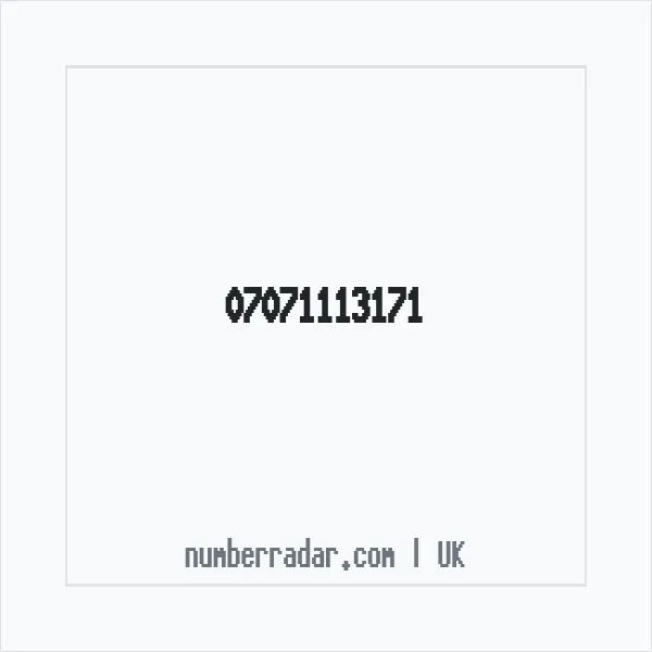 Reverse number check for +44 7071 113171 — who called me?