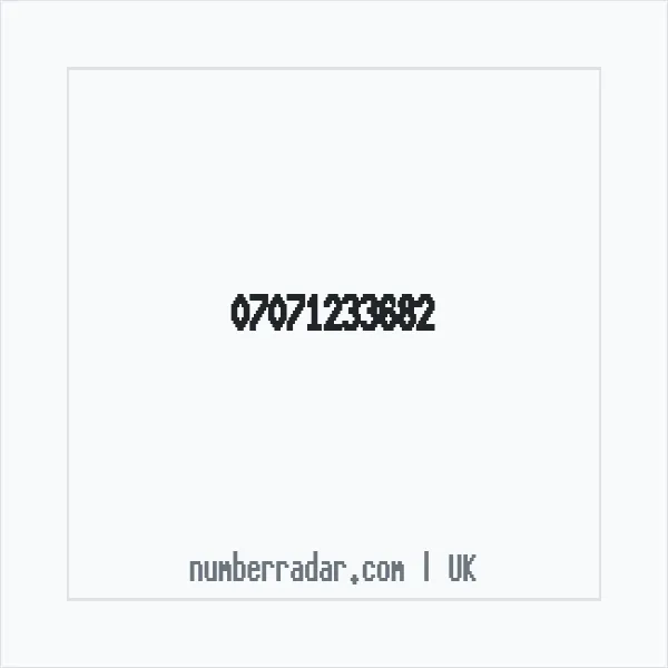 Reverse number check for +44 7071 233682 — who called me?