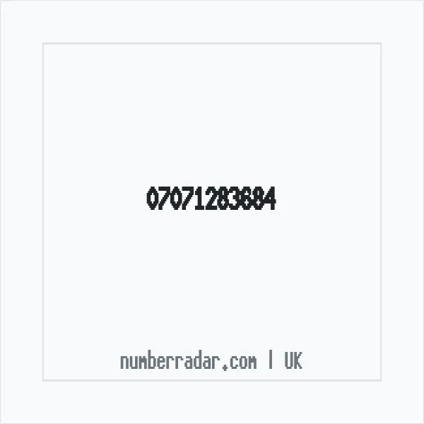 Reverse number check for +44 7071 283684 — who called me?